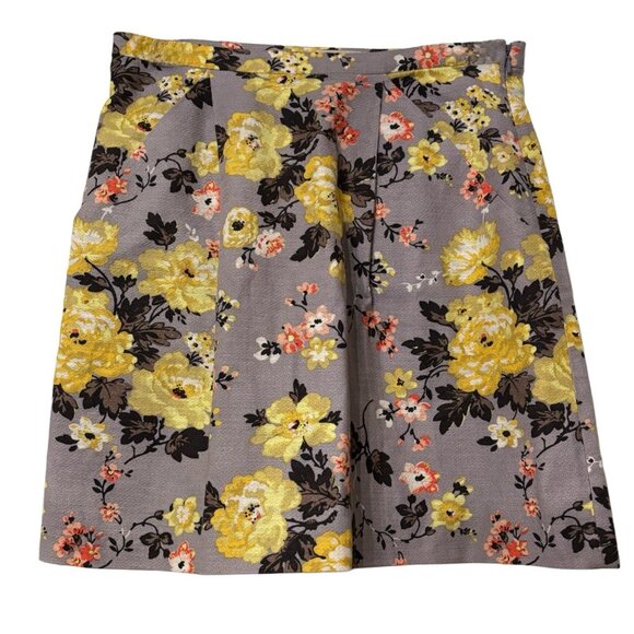 Cath Kidston Floral Multicolor Mini Skirt w Pockets, Size 8, Pleats Office - Picture 1 of 4